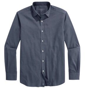 Performance Brushed Tech Twill Huntington Heathered Solid Shirt – Blue Mirage